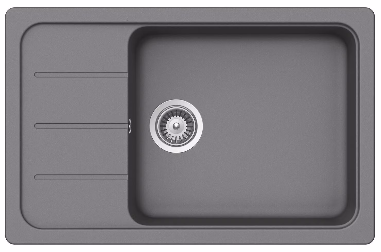 Lavello in granito Schock Formhaus D-100LS-A 500 x 780 mm croma FOMD100LSAGCR