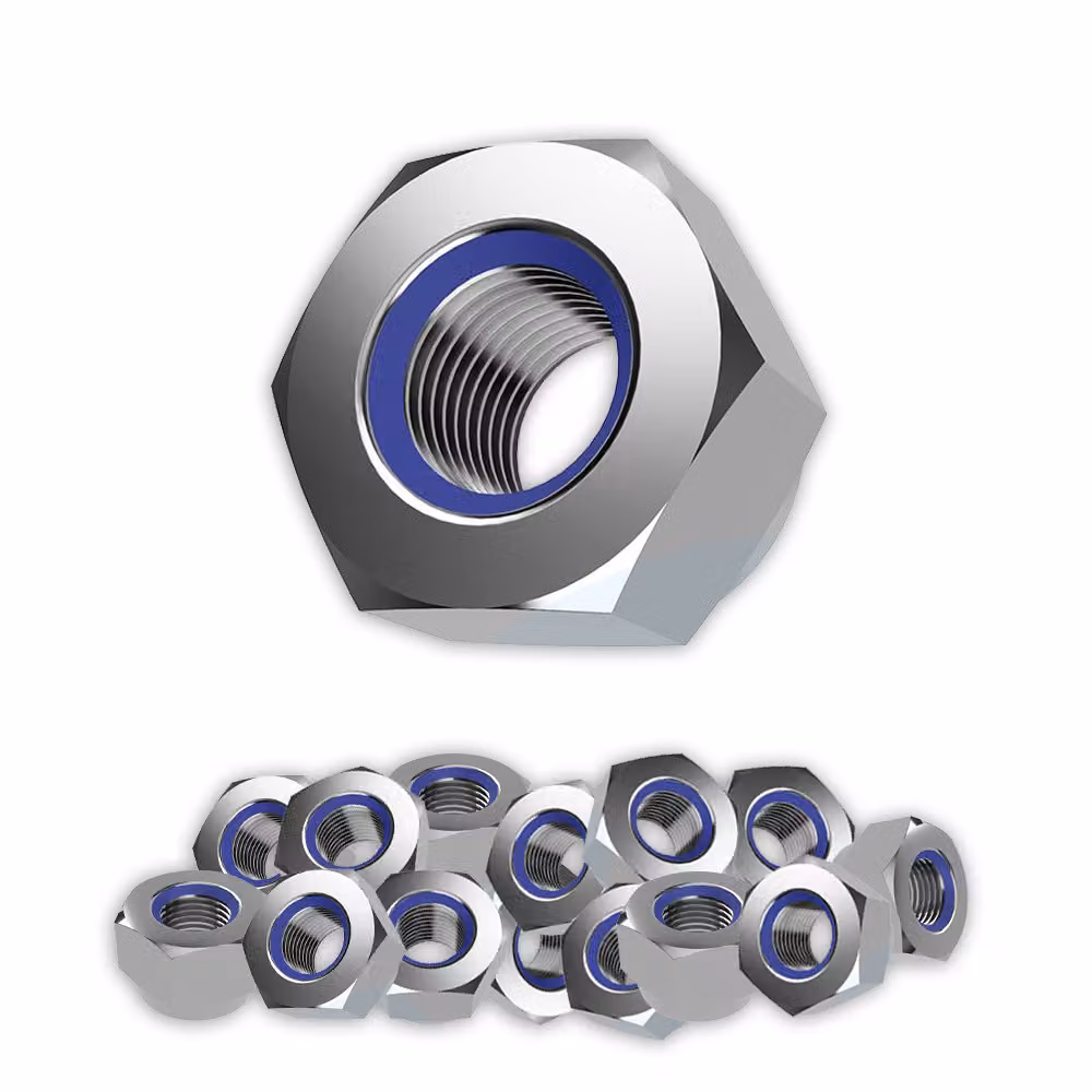 Dadi autobloccanti M12 in acciaio inossidabile V2A 304 DIN 985, 25 pezzi