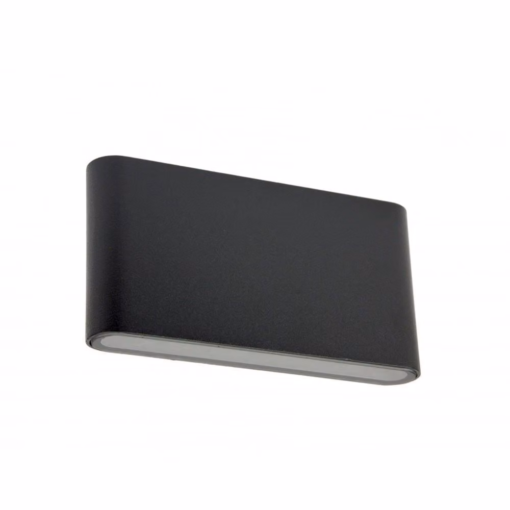 Lampada da parete per esterni superiore e inferiore 2xLED 5,5W nero IP54 SU-MA Slim M1016 BL