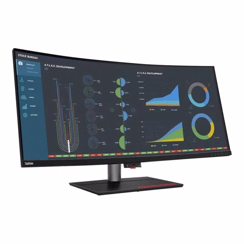 Monitor PC Lenovo ThinkVision P40w-20 da 100,8 cm (39.7") 5K Ultra HD LED Nero con pannello IPS e connettività Thunderbolt, HDMI, DisplayPort, USB-C e USB-A – 2