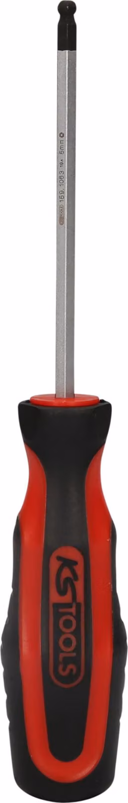 KS TOOLS ERGOTORQUEplus Cacciavite a Esagono con testa sferica 5,0 mm - 159.1063