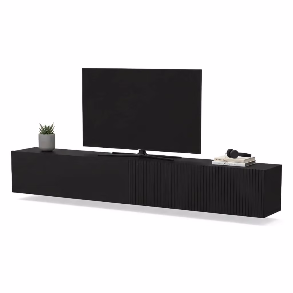 Mobile porta TV Sindia DMORA moderno in MDF color antracite opaco a parete – 2