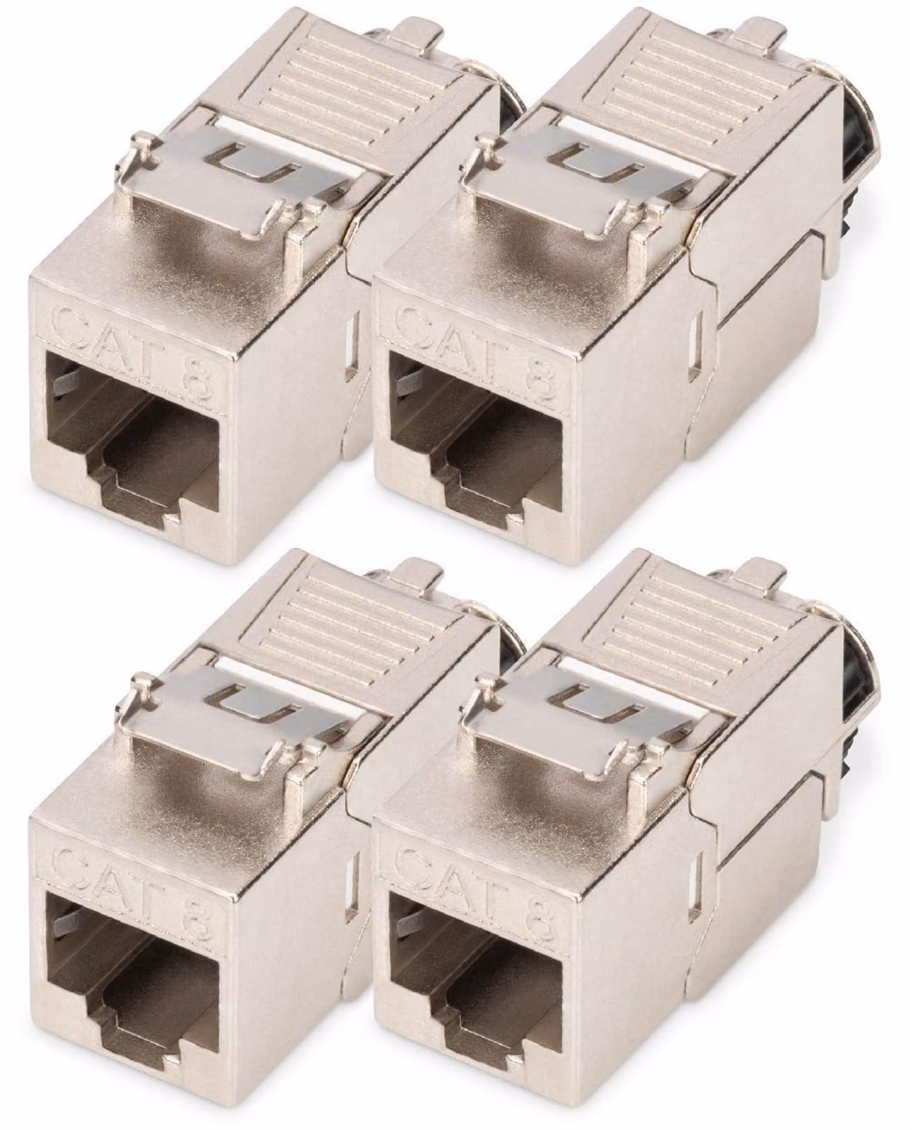 DIGITUS DN-93816-4 DIGITUS Modulo Keystone, Cat. 8.1, schermato, set da 4