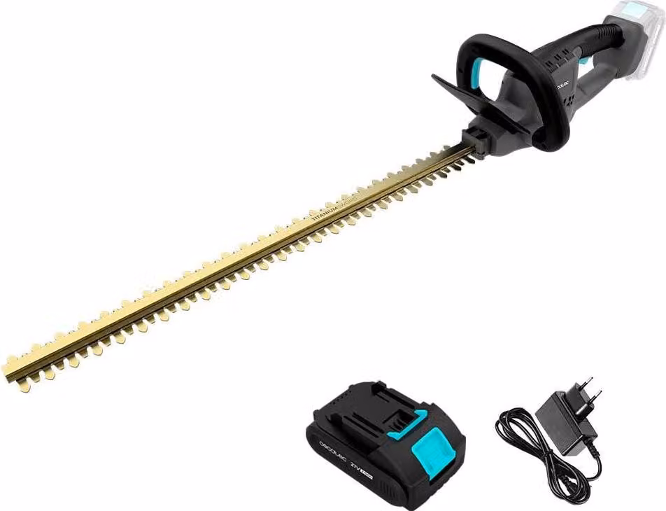 Potatore elettrico a batteria, 61 cm, 21 V, lame in titanio, motore brushless