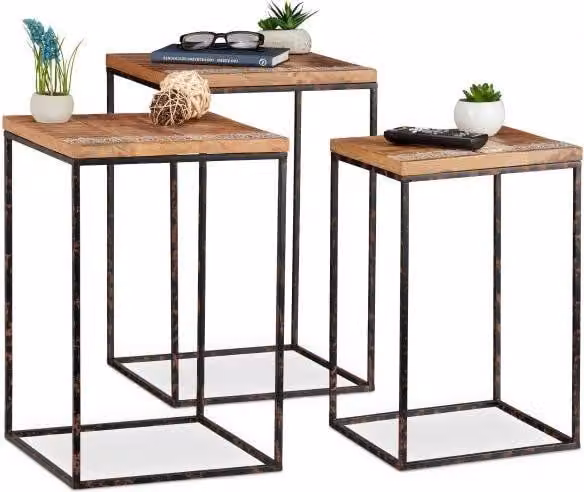 Set da tavola set di 3 in legno di mango