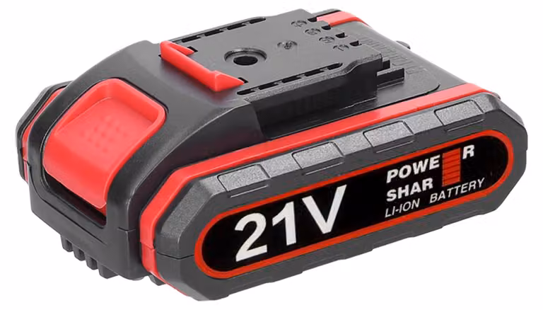 Batteria ricaricabile al litio da 21 V e set di ricambio per adattatori per utensili elettrici