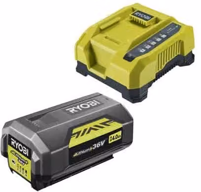 Kit Batteria e Caricabatteria Ryobi RY36BC60A 36V 4,0Ah Multicolore