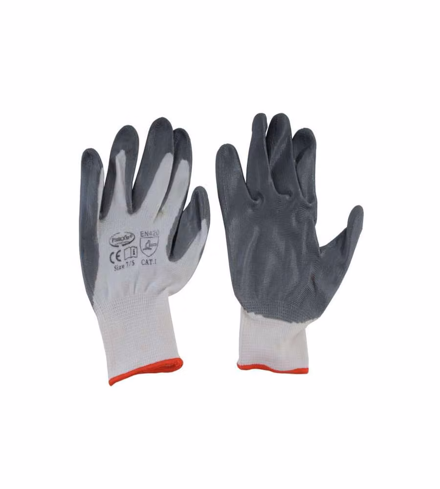 Guanti Nitrile Grigi  7             Protexio 08059