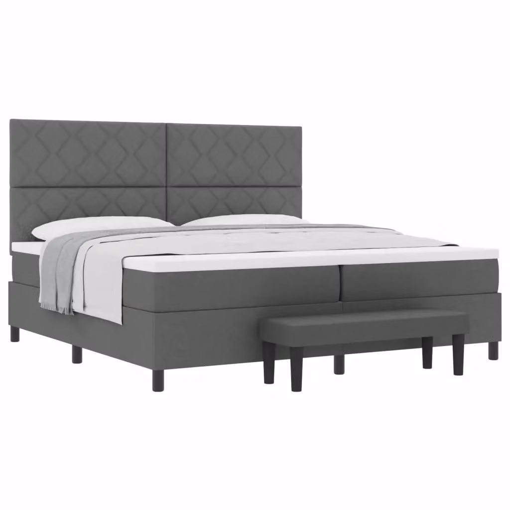 Letto ibrido con materasso a molle insacchettate vidaXL Grigio L: 200 cm, P: 200 cm, H: 280 cm – 2
