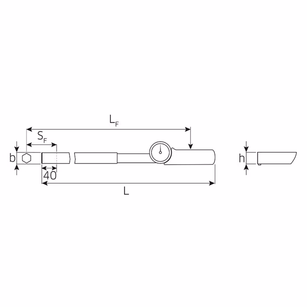 Chiave dinamometrica Stahlwille con misuratore 71/80