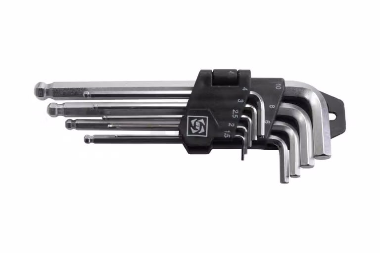 Verk 11284 Set di chiavi a Esagono con sfera 9 pezzi lungo