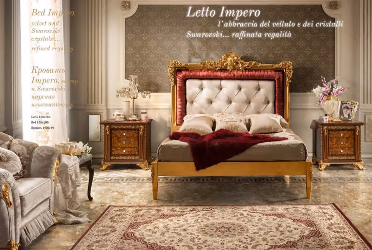 Doppelbett Bett Luxus Betten Holz Bettgestelle Bettrahmen Braun Design Klassisch