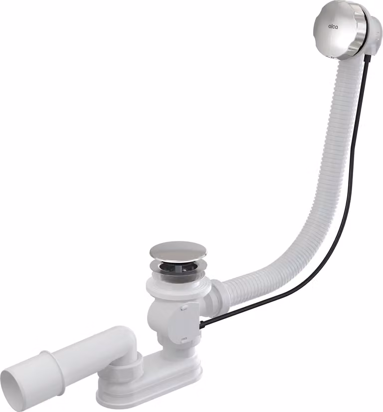 Sifone per vasca da bagno Alcadrain (Alcaplast) automatico, in metallo A55KM-100