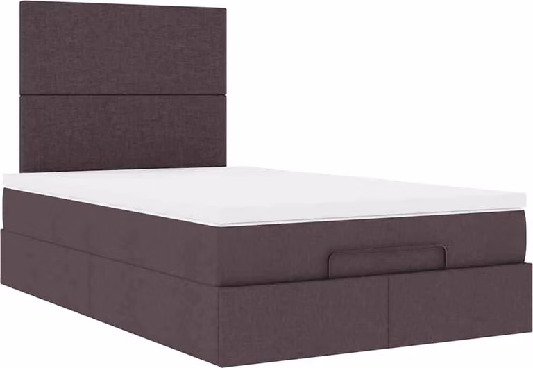Struttura Letto Pouf con Materasso 120x200 cm in Tessuto