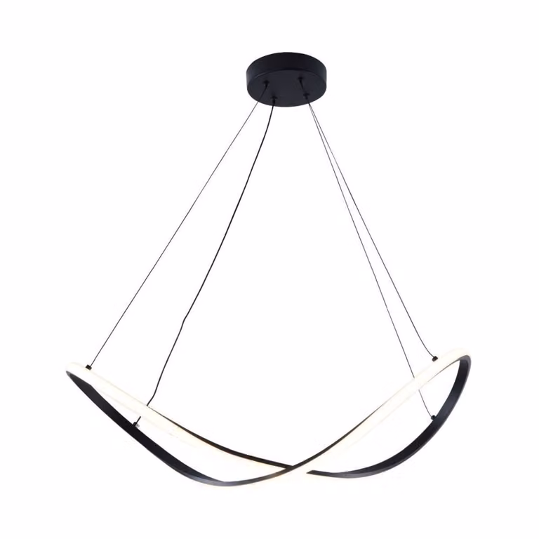 Lampada a sospensione LED ERDA bianco e nero 45W 3825lm in alluminio, dimensioni: 150x70,5x30 cm, IP20, Zuma Line
