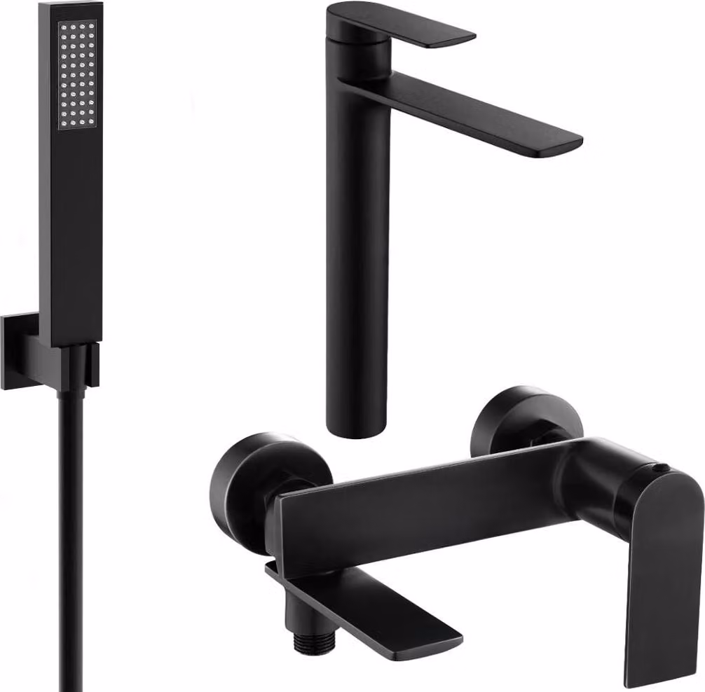 Mexen Zero R02 set da bagno, nero - 71113R02-70