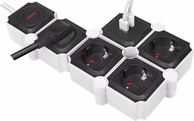 Logilink LPS276U LogiLink Steckdosenleiste 4-fach,4xCEE 7/3 + 2xUSB-A, 1,5m
