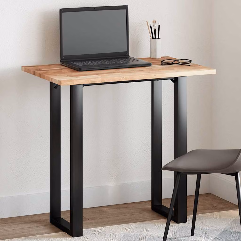 Piano Tavolo Rettangolare in Legno di Acacia Oliato Marrone vidaXL L: 100 cm, P: 50 cm, H: 2 cm