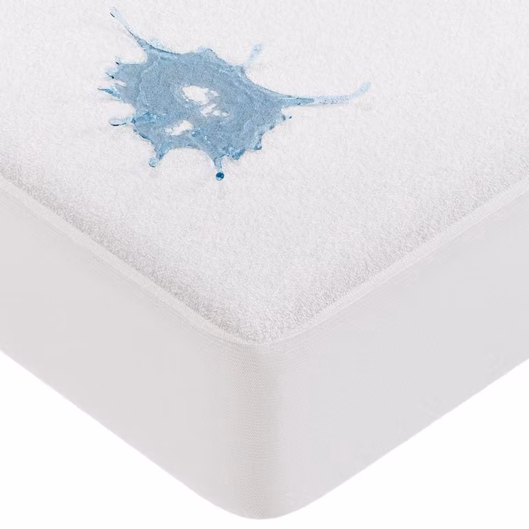 Coprimaterasso impermeabile, dimensioni 200x200x30 cm, Oeko-Tex, colore bianco