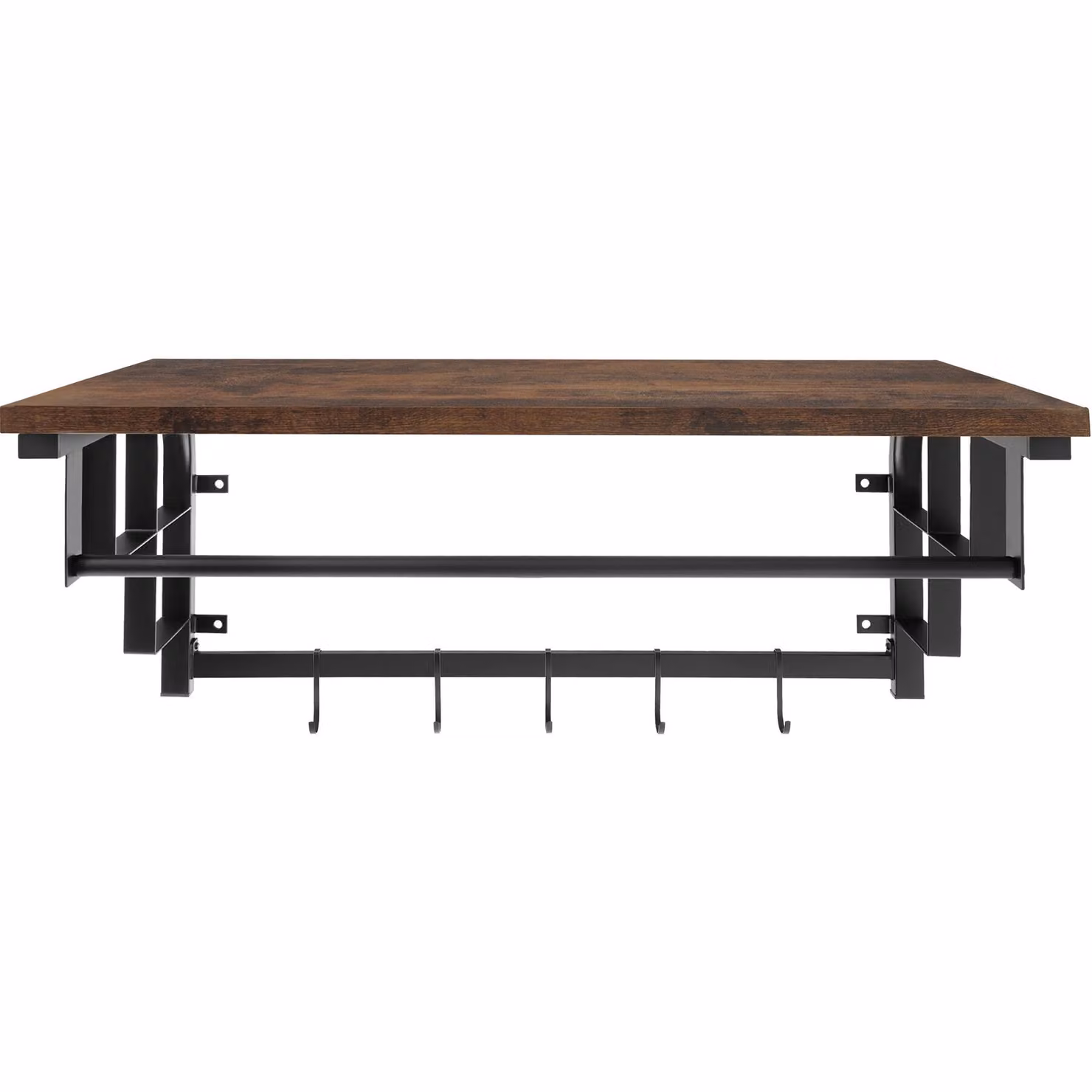 Armadio a parete Tectake Dual Hook and Rail Matrix in stile industriale, colore marrone – 3