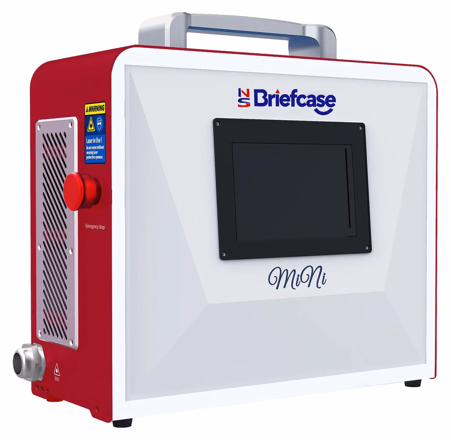 Saldatrice laser - Macchina laser a impulsi - 600 W - 6 J - Laser a punto - Per saldatura e taglio - 0,3–0,5 mm - Rosso