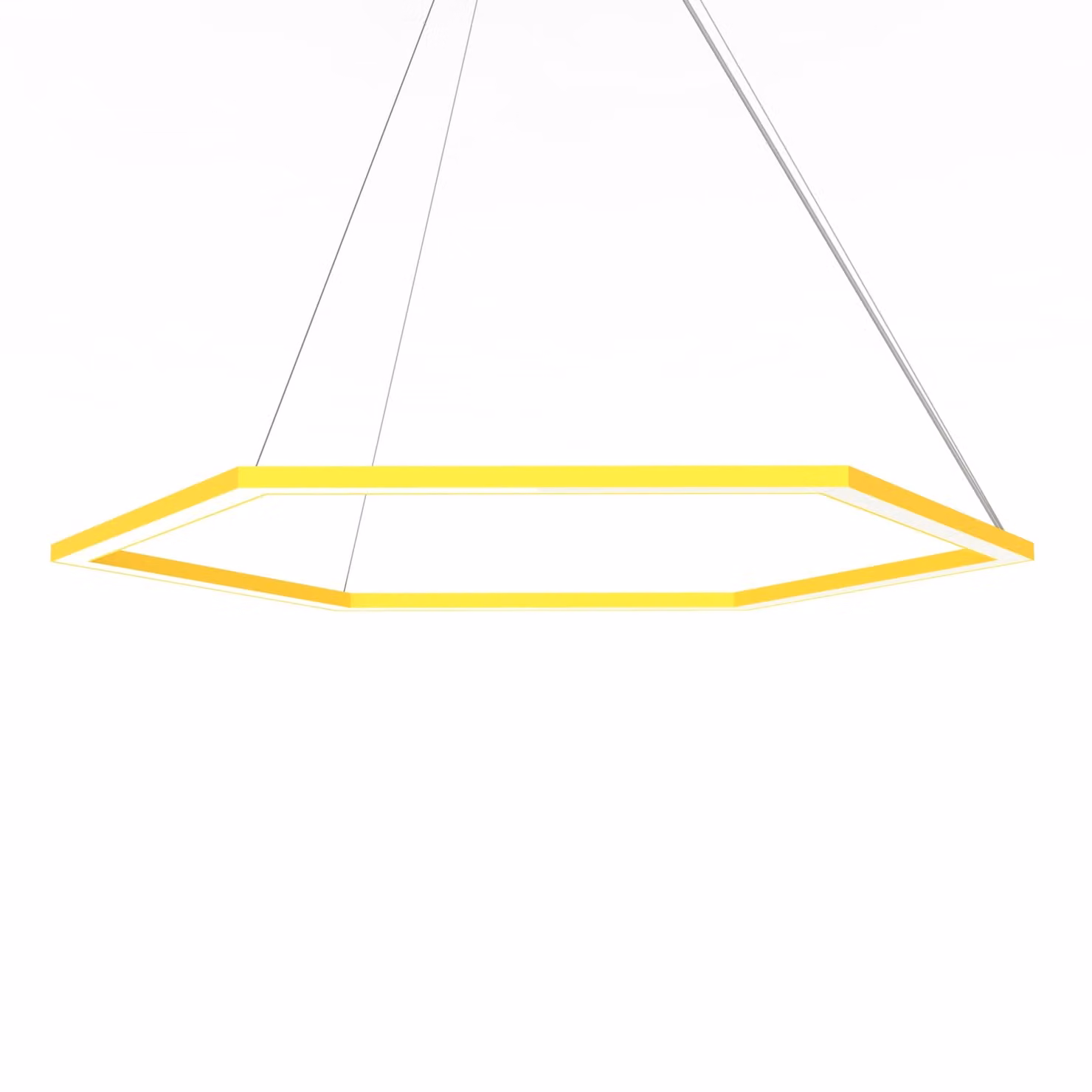 Lampada A Sospensione Esagono D90 Monocolore Opaca