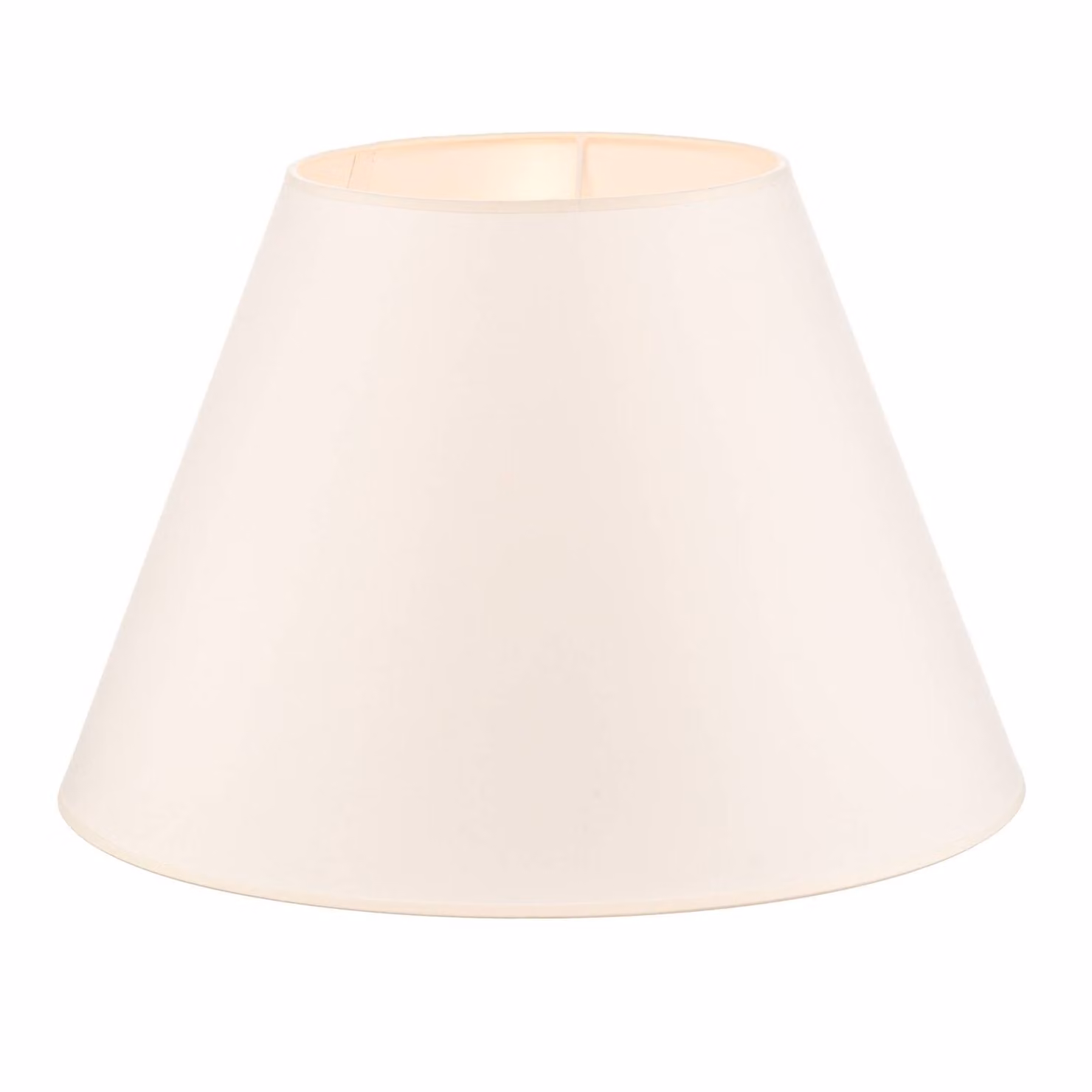Paralume Sofia Altezza 31 cm, ecru/bianco Duolla, Crema / Ambra, Tessuto / Stoffa / Seta