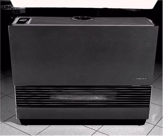 Stufa a Metano Lincar W 8000 9008 con Termostato Regolabile e Accensione Piezo, Trasformabile in GPL, H 72 cm x L 72 cm x P 26 cm, Bianco o Nero – 1