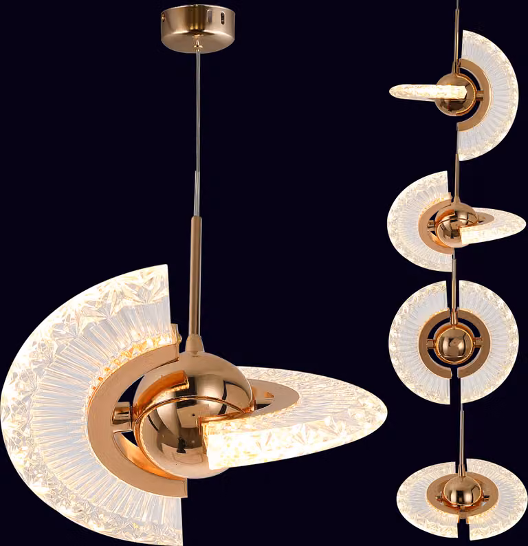 Lampada a sospensione di cristallo Lampada moderna a sospensione a led per cucina camera da letto sala da pranzo Lampada a sospensione per cucina sala da pranzo, colore della luce:Bianco