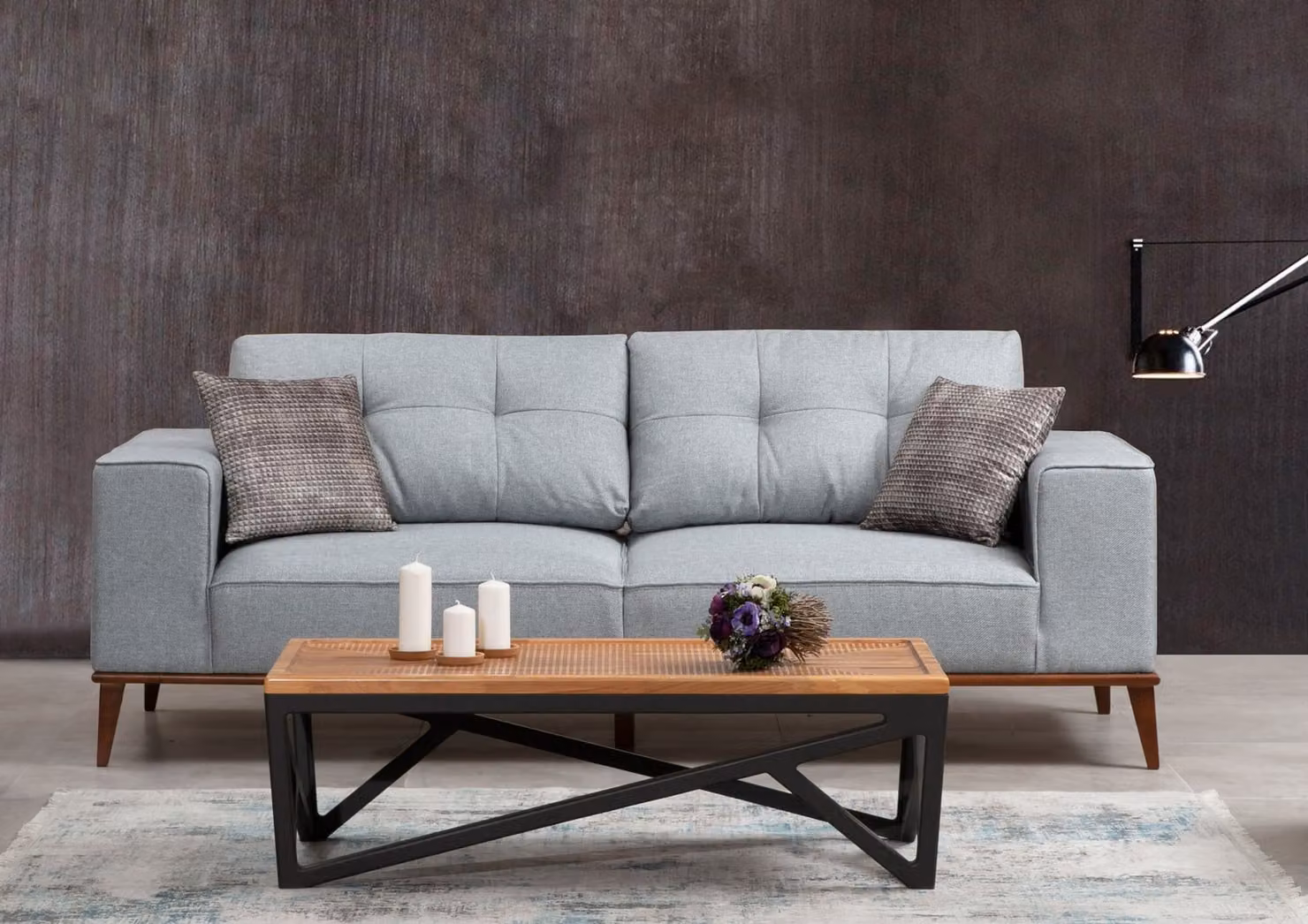 Hanah Home, Montana- ARE1306, Grigio, Divani letto, Struttura: legno di faggio / pannello truciolare