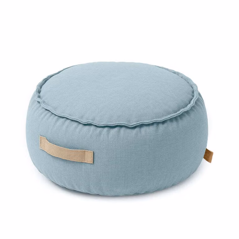 Pouf per bambini da esterno, Outzy Sakobag rotondo blu