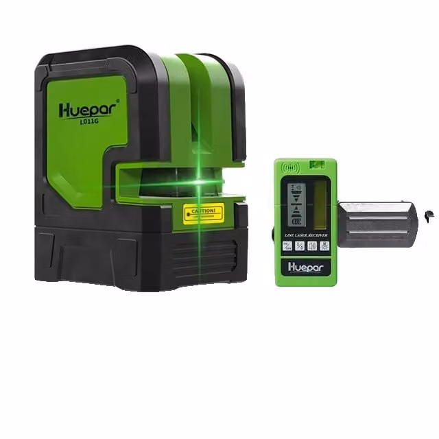 Dispositivo di livellamento laser, raggio verde, autolivellante, set 2