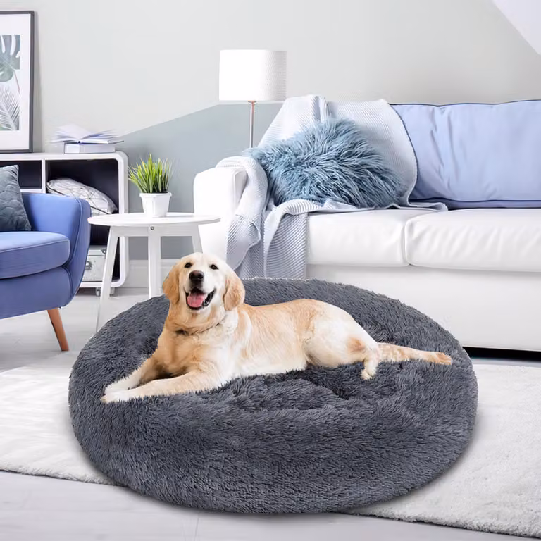 Jopassy cane letto posto letto gatto gatto peluche cane cuscino coccolone letto grigio scuro 100 cm