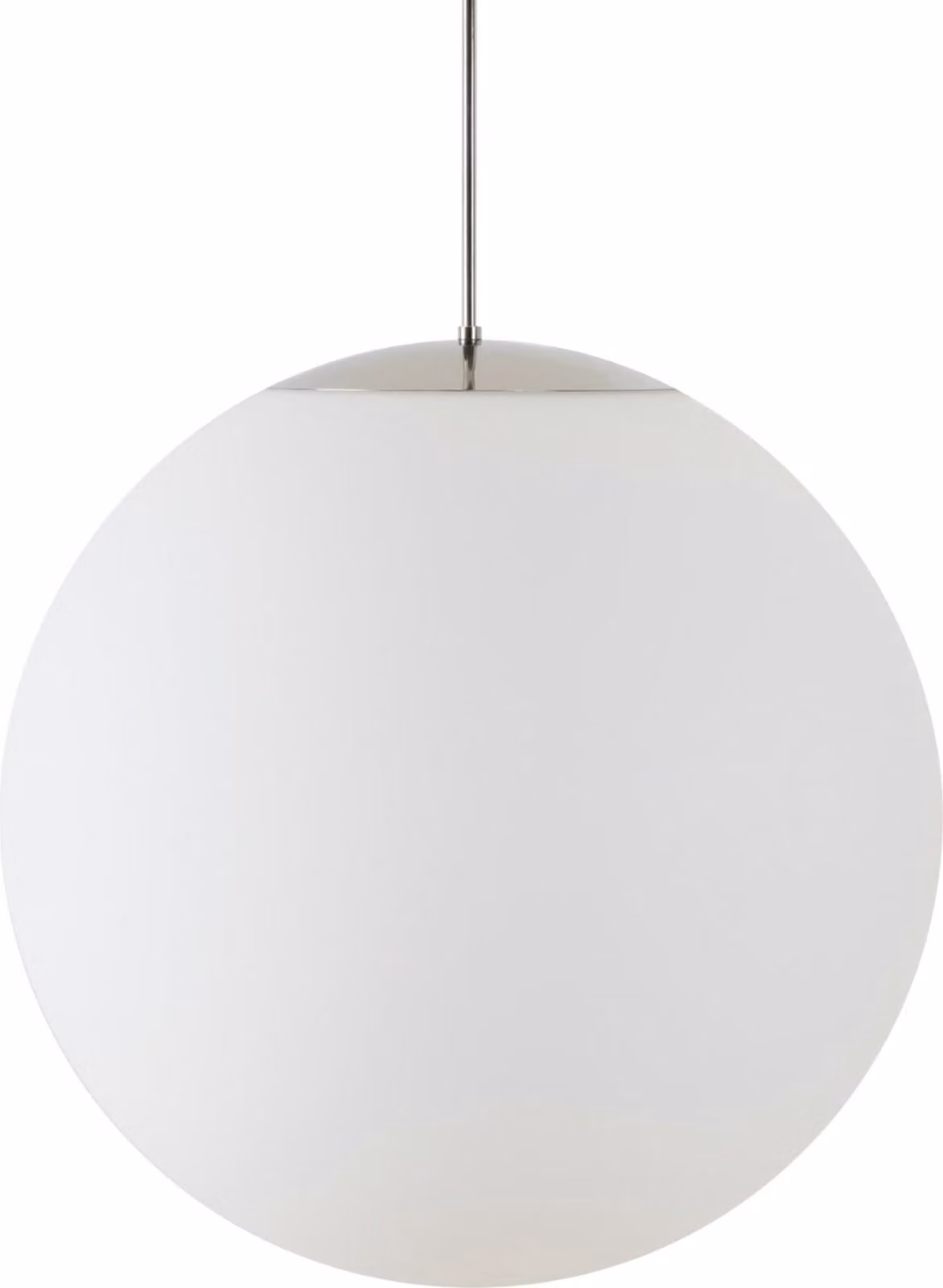 OSMONT ADR62134 ADRIA P5 HP apparecchio a sospensione in vetro acciaio inox lucido / bianco IP40 3000 K 65W LED