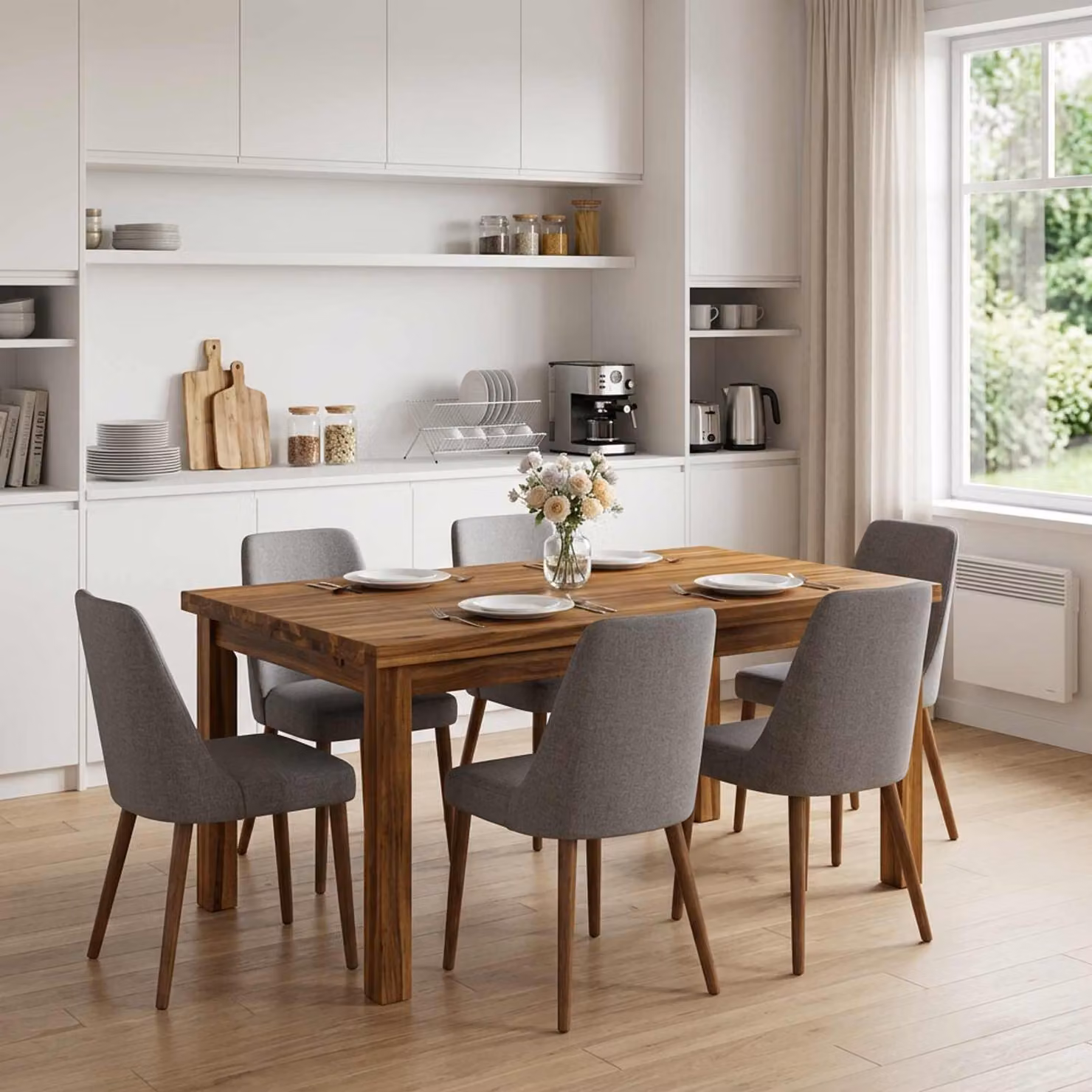 Piano del tavolo rettangolare in legno di acacia vidaXL, marrone, L 100 cm x P 60 cm x H 3,2 cm