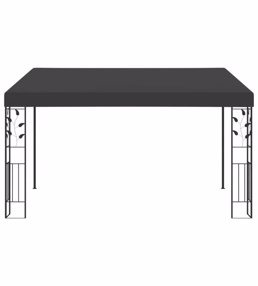 Gazebo a Parete 4x3x2,5 m Antracite