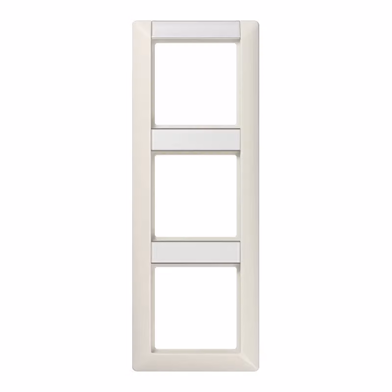 Cornice Jung AS583NA con campo di scrittura da 12 x 55,5 mm e 13 x 55,5 mm per combinazioni verticali