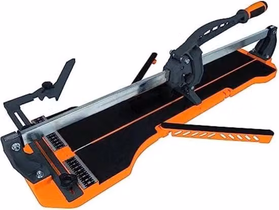 Taglierina manuale per piastrelle in acciaio, Nero e Arancione, L: 73 cm