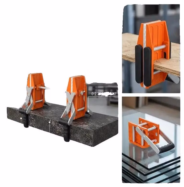 Pinze per sollevamento lastre, dimensioni 280x120x190 mm, capacità di carico 300 kg, rivestimento in gomma di spessore 0-6 cm, adatte per pannelli di legno multistrato e vetro