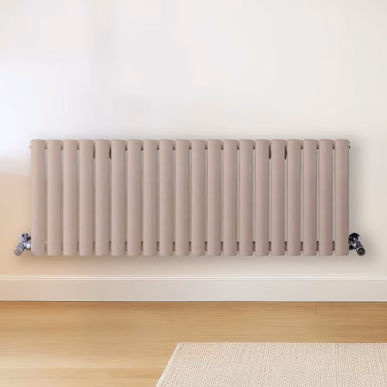 Radiatore di Design Orizzontale Rosa (Rose Petal Rosa) - 400mm x 1180mm - Pannello Doppio  - Revive