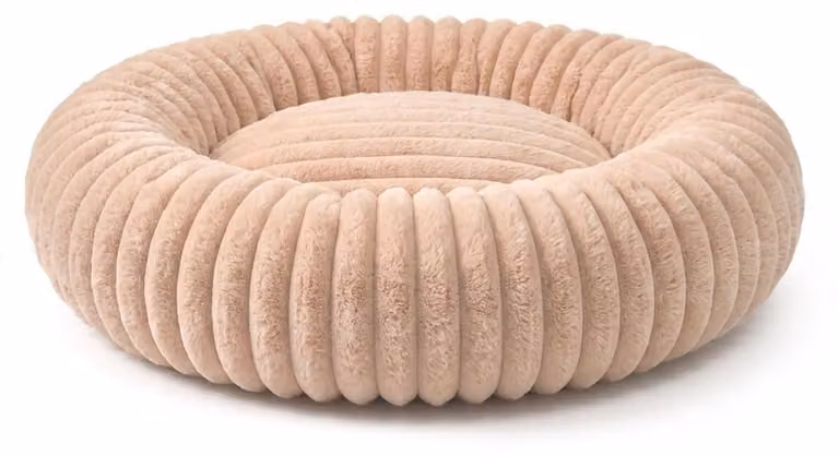 Cuccia a forma di ciambella per cani, con base antiscivolo, diametro 60 cm