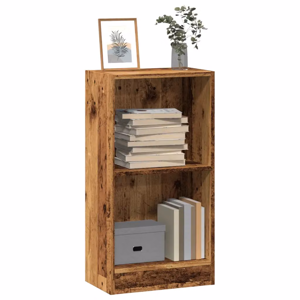 Libreria da parete vidaXL in MDF color marrone classico con pannello posteriore L: 40 cm, P: 24 cm, H: 76 cm