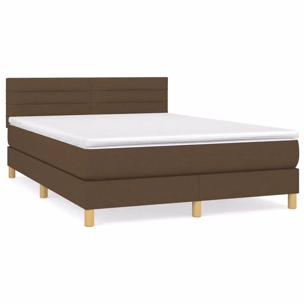 Letto Ibrido con Giroletto a Molle e Materasso vidaXL, Marrone e Bianco, L/P/H: 140 x 200 x 88 cm – 2