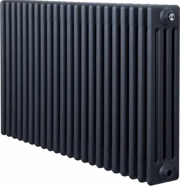Radiatore Tradizionale 4 Colonne Orizzontale Riscaldamento Antracite 600x1010 mm