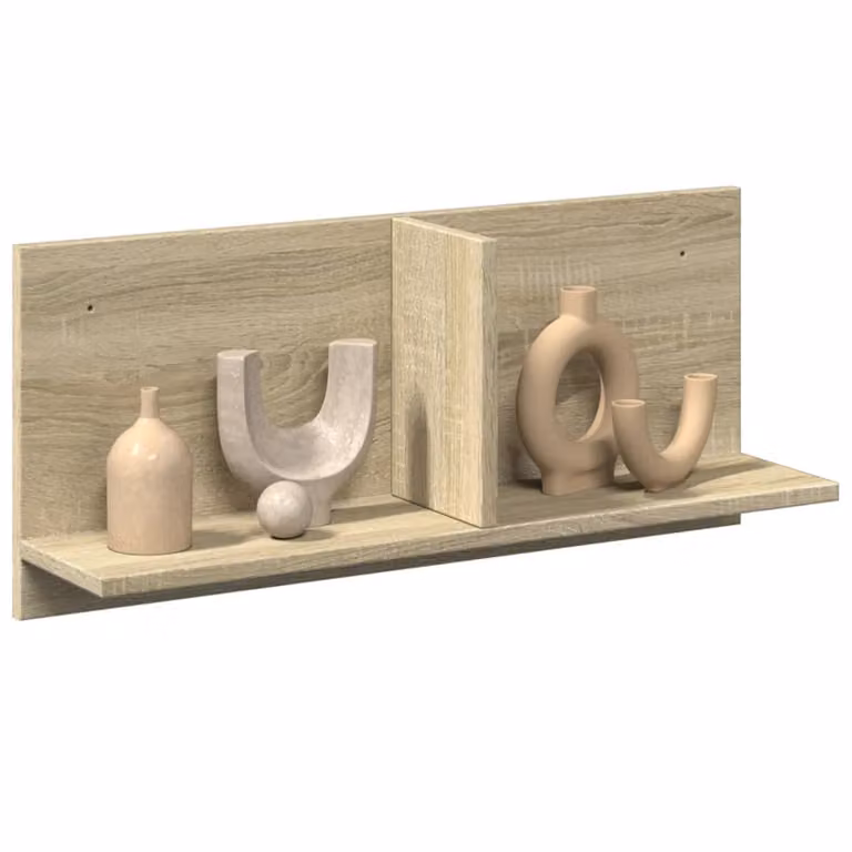 Mobile a parete vidaXL in legno multistrato Rovere Sonoma L: 70 cm, P: 30 cm, H: 16,5 cm
