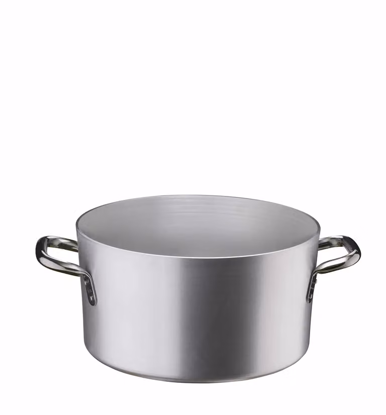 Casseruola alta in alluminio con maniglie in acciaio inox, diam. 24cm