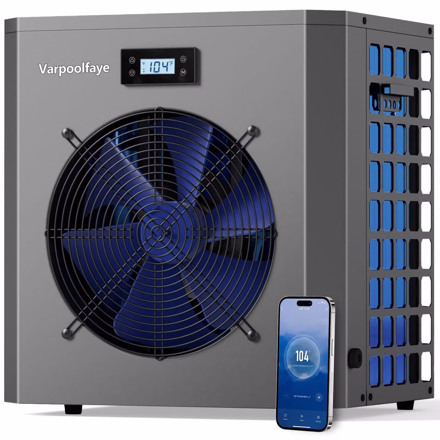 Pompa di calore per piscina - 5 kW - Controllo Wi-Fi - Per piscine fino a 20.000 litri