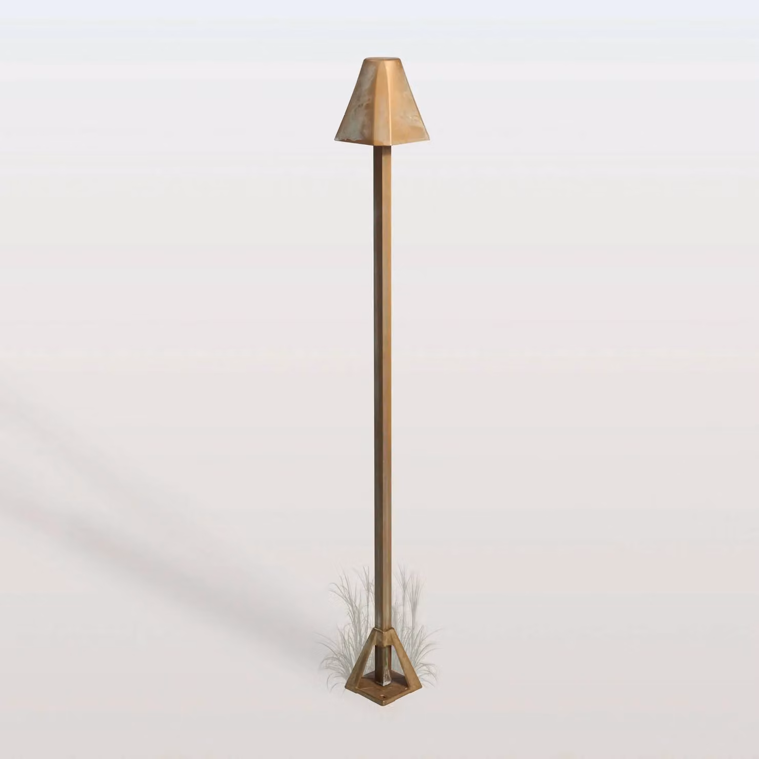 Moretti Luce Lampioncino da giardino Silva Frame, Bronzo / Ottone antico, Ottone, Campagna / Rustiche, Lampada LED da esterni