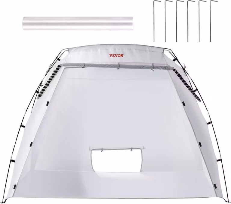 Riparo per verniciatura a spruzzo, tenda portatile per verniciatura a spruzzo 7,5 x 5,2 x 5,2 piedi con pavimento integrato e schermo in rete, cabina di verniciatura pieghevole pop-up per mobili, grande stazione di verniciatura fai-da-te per hobby