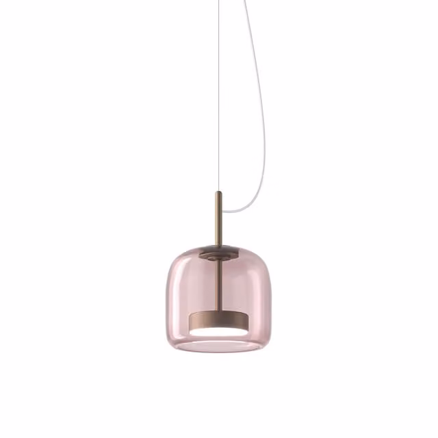 Lampada a sospensione Vistosi Jube in vetro e metallo con LED dimmabile